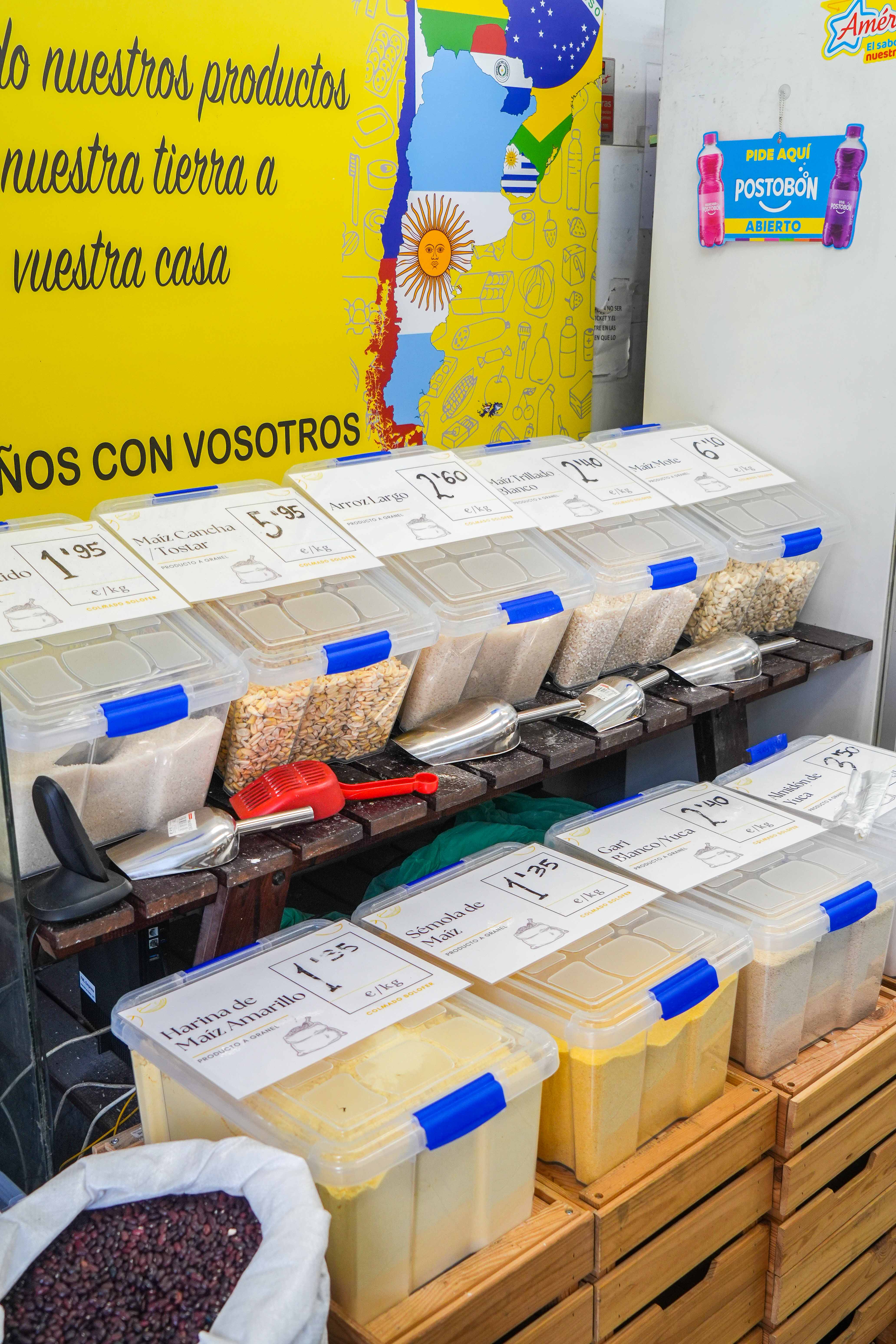 Zona de productos a granel